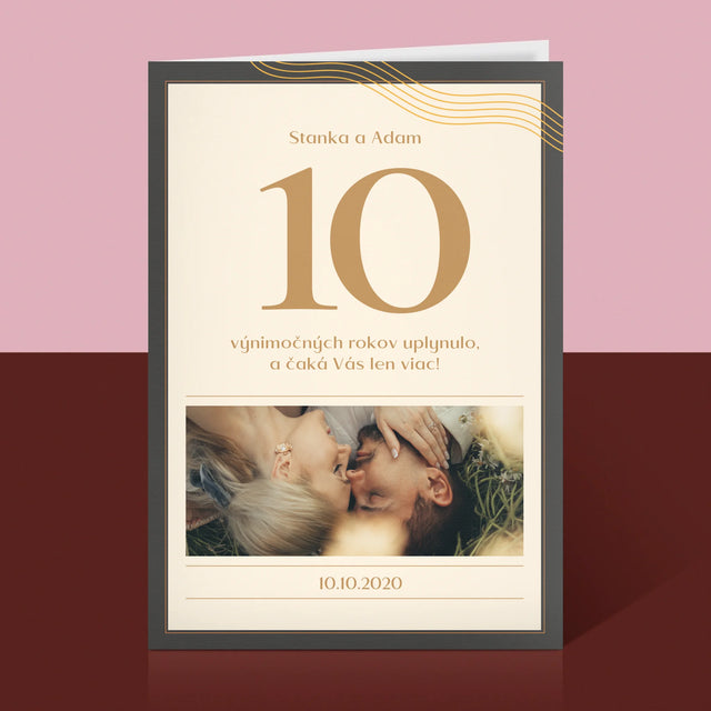 Fotografia A Podpis: 10. Výročie - Kartička S Prianiami