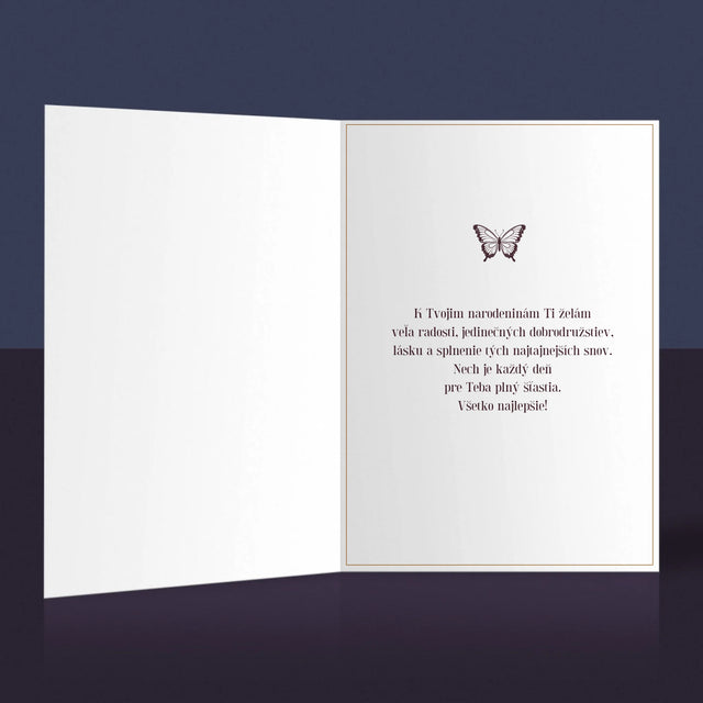 Fotokoláž: 60. Narodeniny - Kartička S Prianiami