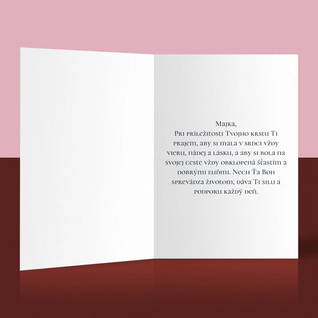 Fotografia A Podpis: Pamiatka Krstu - Kartička S Prianiami