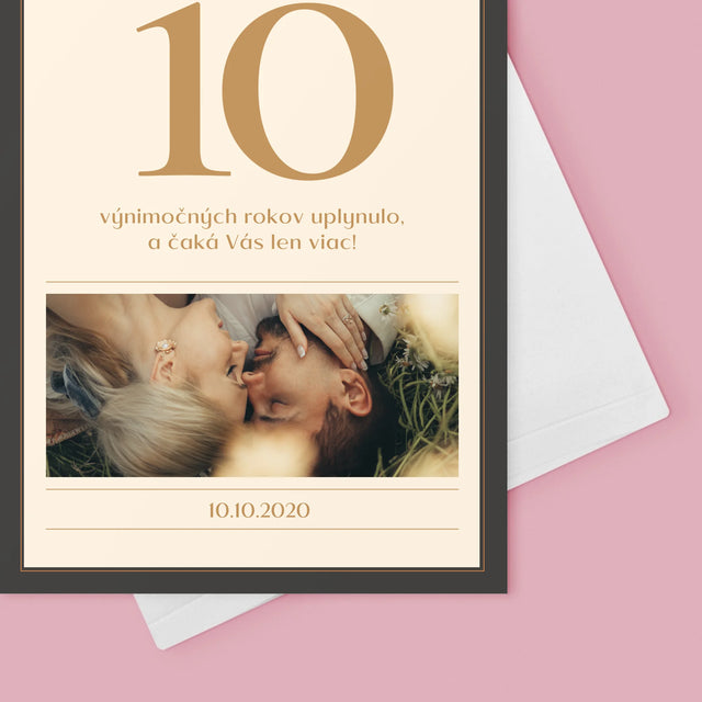 Fotografia A Podpis: 10. Výročie - Kartička S Prianiami