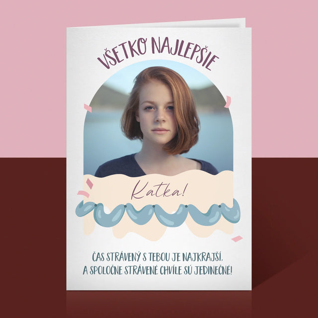 Fotografia A Podpis: Narodeniny - Kartička S Prianiami