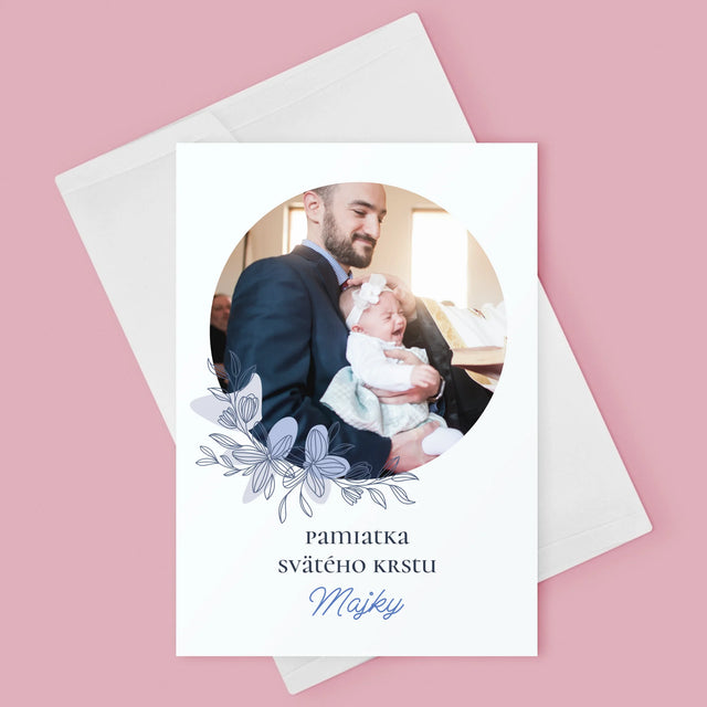 Fotografia A Podpis: Pamiatka Krstu - Kartička S Prianiami