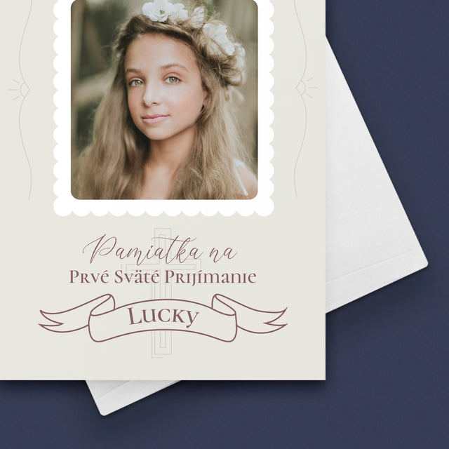 Fotografia A Podpis: Prijímanie Holubice - Kartička S Prianiami