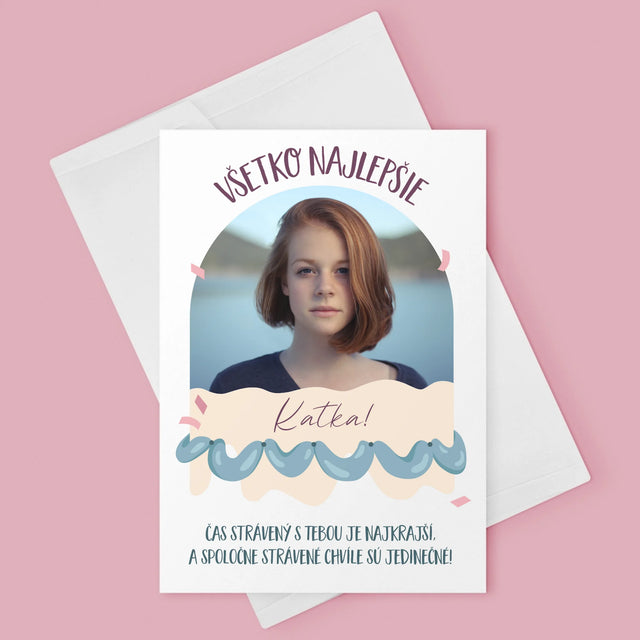 Fotografia A Podpis: Narodeniny - Kartička S Prianiami