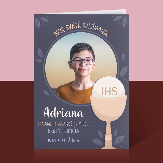 Fotografia A Podpis: Prvé Sväté Prijímanie - Kartička S Prianiami