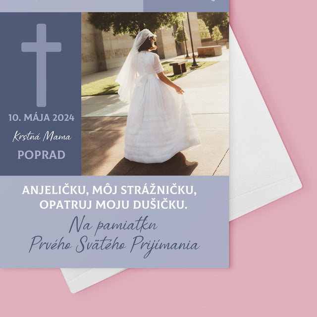 Fotografia A Podpis: Strážny Anjel 1. Sv Príjimanie - Kartička S Prianiami