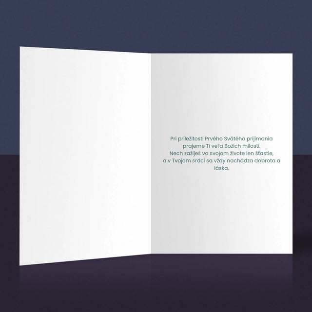 Fotografia A Podpis: Prvé Sväté Prijímanie Venovanie - Kartička S Prianiami