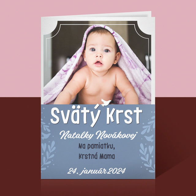 Fotografia A Podpis: Svätý Krst - Kartička S Prianiami