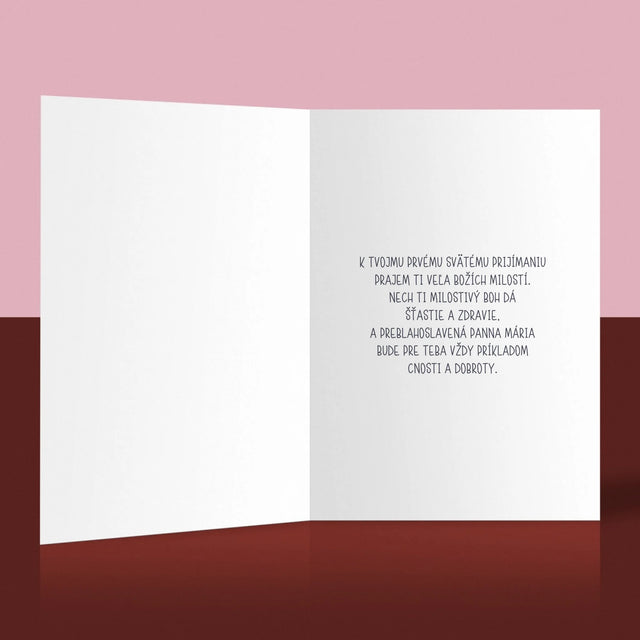 Fotografia A Podpis: Prvé Sväté Prijímanie - Kartička S Prianiami