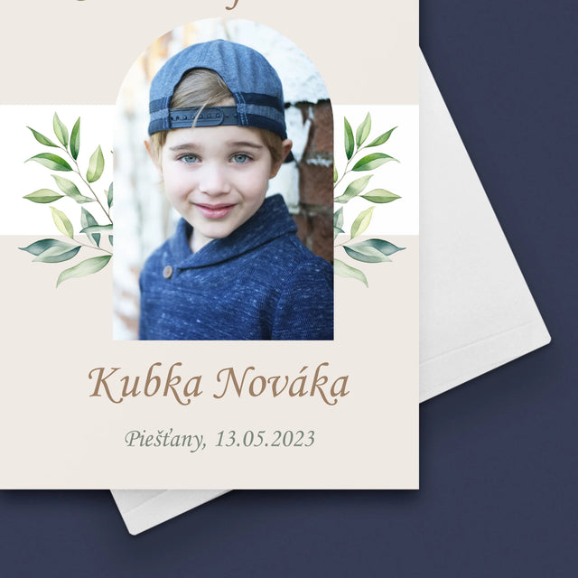 Fotografia A Podpis: Prvé Sväté Prijímanie Venovanie - Kartička S Prianiami