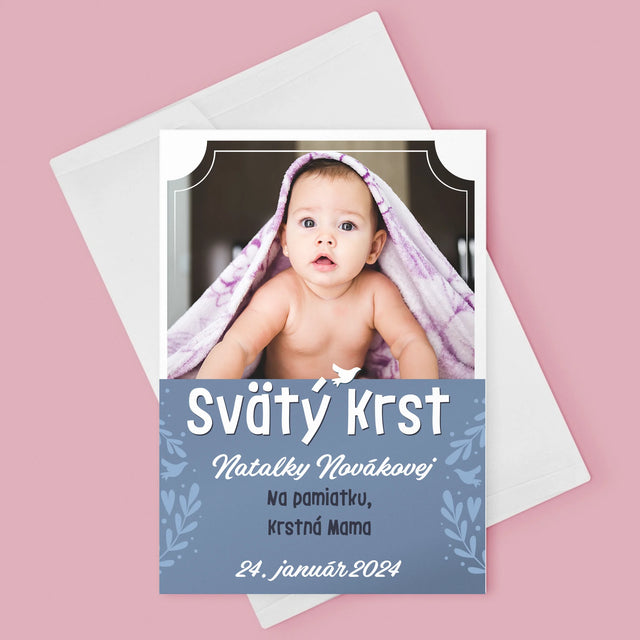 Fotografia A Podpis: Svätý Krst - Kartička S Prianiami