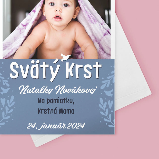 Fotografia A Podpis: Svätý Krst - Kartička S Prianiami