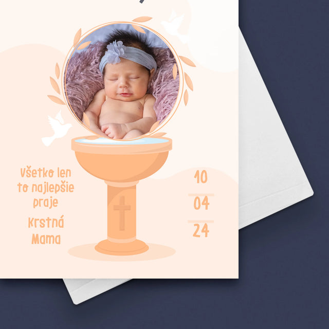 Fotografia A Podpis: Na Pamiatku Svätého Krstu - Kartička S Prianiami