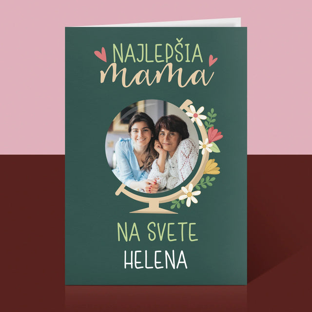 Fotografia A Podpis: Najlepšia Mama Svet - Kartička S Prianiami