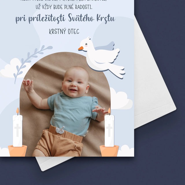 Fotografia A Podpis: Pri Príležitosti Svätého Krstu - Kartička S Prianiami