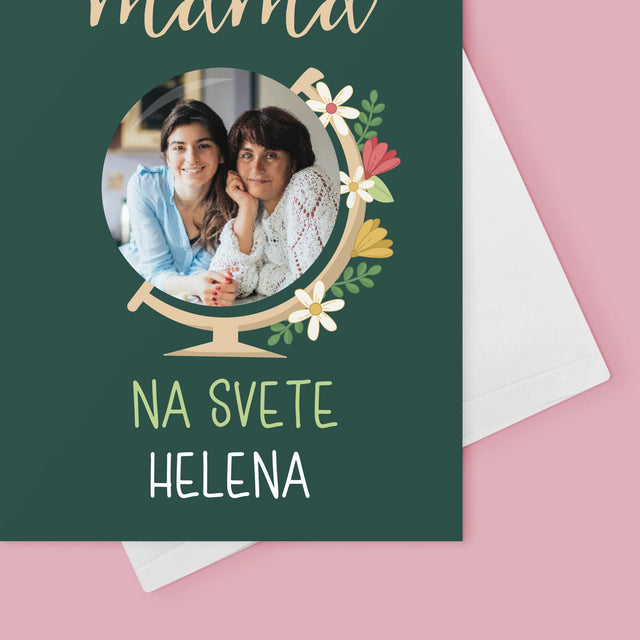 Fotografia A Podpis: Najlepšia Mama Svet - Kartička S Prianiami