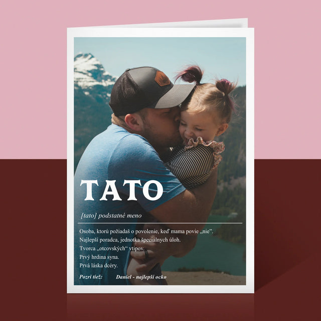 Fotografia A Podpis: Definícia Tato - Kartička S Prianiami