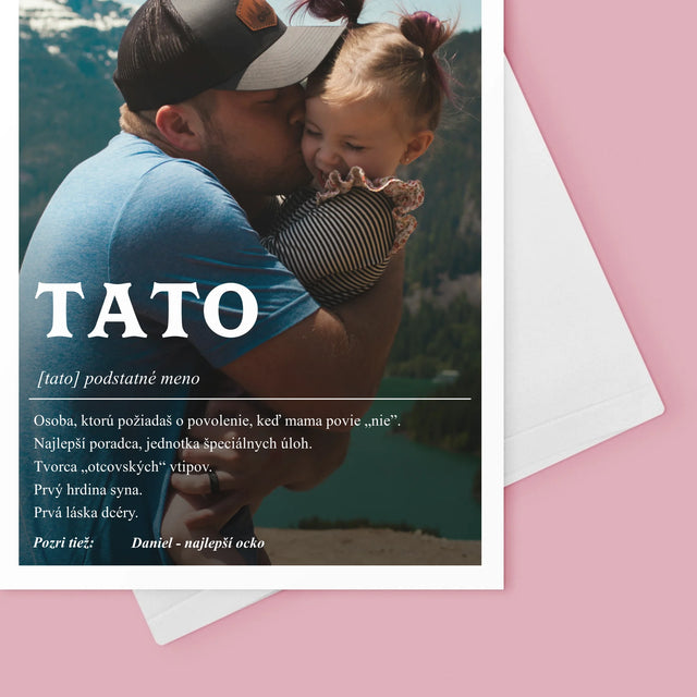 Fotografia A Podpis: Definícia Tato - Kartička S Prianiami