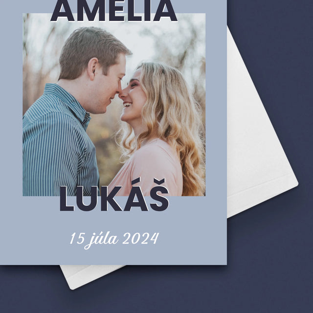 Fotografia A Podpis: Svadobné Blahoželanie - Kartička S Prianiami