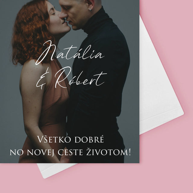 Fotografia A Podpis: Svadobná Fotografia Priania - Kartička S Prianiami