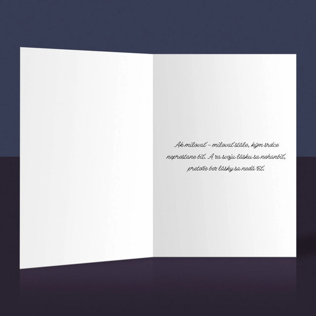 Fotografia A Podpis: Mená Svadba - Kartička S Prianiami