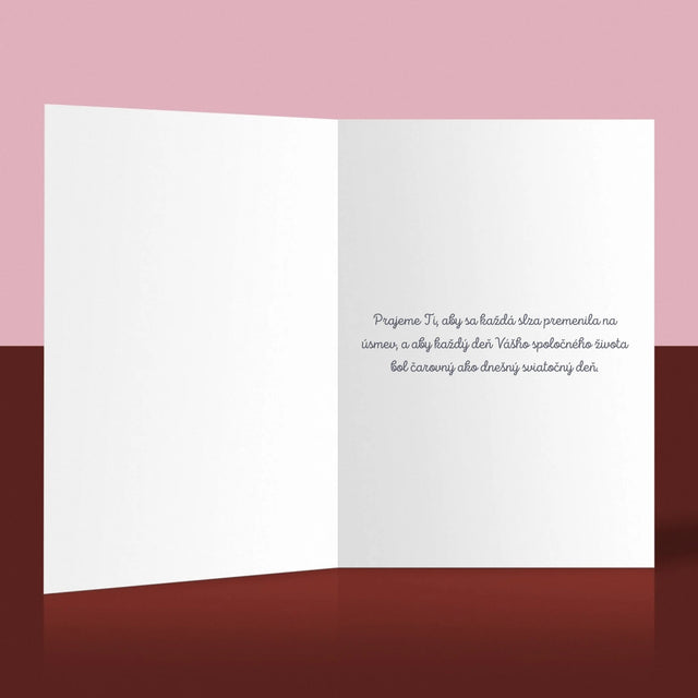 Fotografia A Podpis: Pre Dieťa Od Krstných Rodičov - Kartička S Prianiami