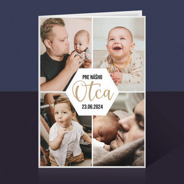 Fotokoláž: Pre Nášho Otca - Kartička S Prianiami