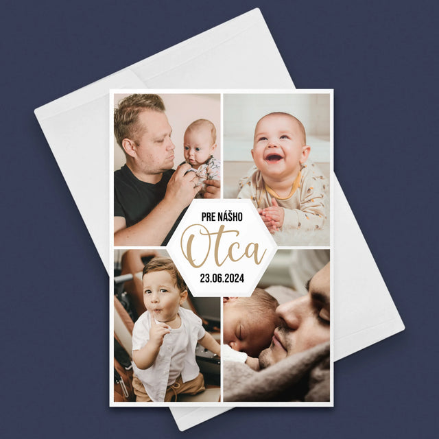 Fotokoláž: Pre Nášho Otca - Kartička S Prianiami