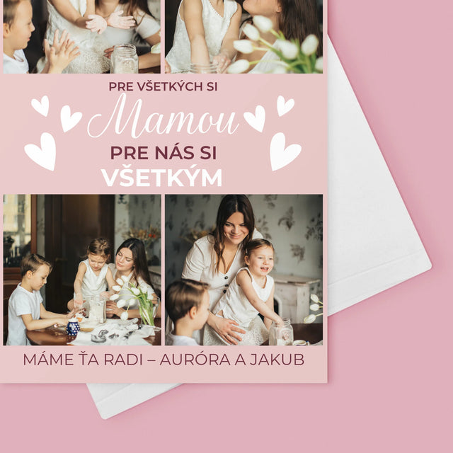 Fotokoláž: Mama Si Všetkým - Kartička S Prianiami