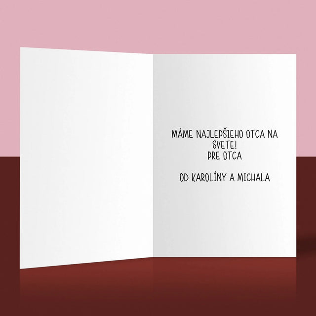 Fotografia A Podpis: Ďakujeme Otec - Kartička S Prianiami
