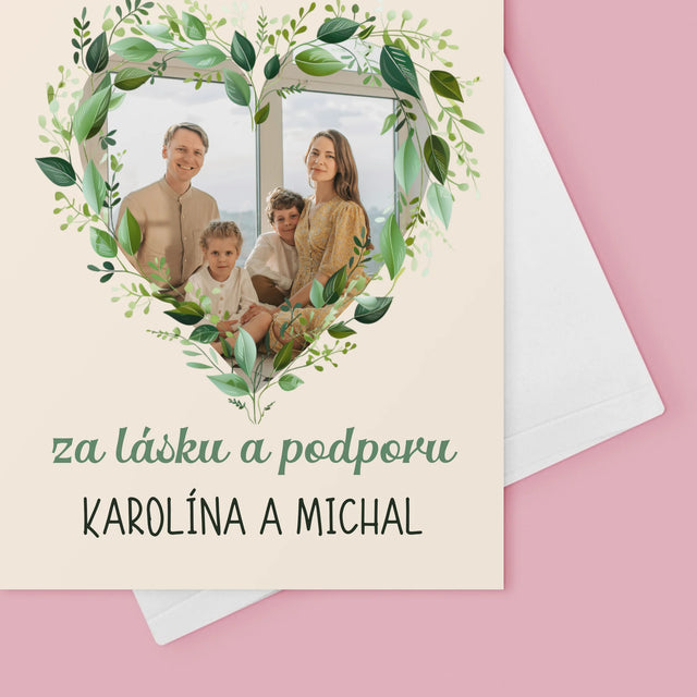 Fotografia A Podpis: Ďakujeme Otec - Kartička S Prianiami