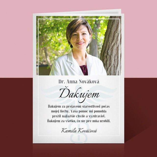 Fotografia A Podpis: Najúžasnejšia Zdravotná Sestra - Kartička S Prianiami