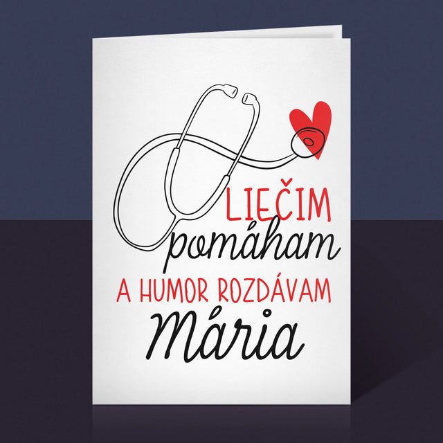 Meno A Podpis: Liečim Pomáham - Kartička S Prianiami