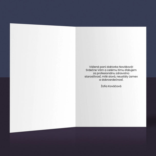 Meno A Podpis: Liečim Pomáham - Kartička S Prianiami