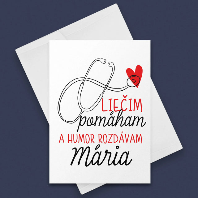 Meno A Podpis: Liečim Pomáham - Kartička S Prianiami