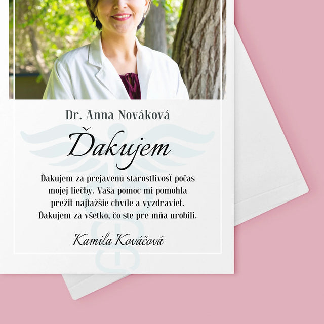 Fotografia A Podpis: Najúžasnejšia Zdravotná Sestra - Kartička S Prianiami