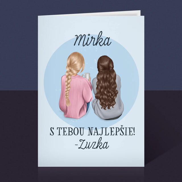Tvorenie Postavy: Priateľky - Kartička S Prianiami