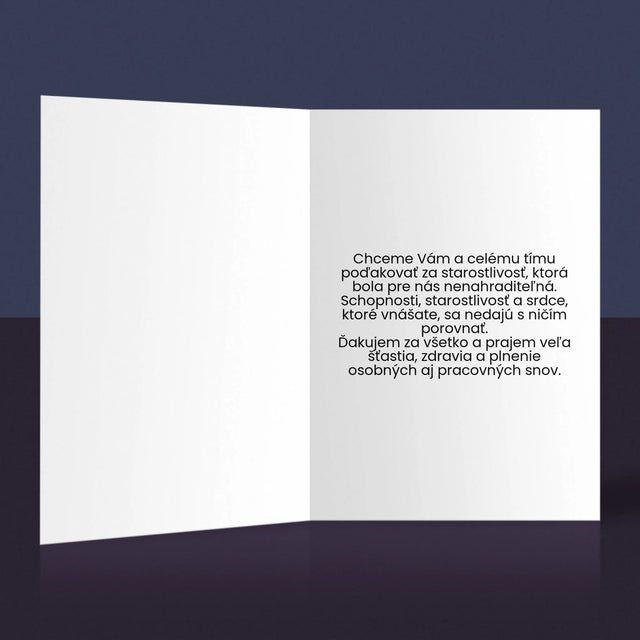 Fotografia A Podpis: Poďakovanie Pre Pôrodnú Asistentku - Kartička S Prianiami