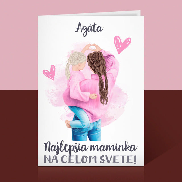 Tvorenie Postavy: Najlepšia Maminka Na Svete - Kartička S Prianiami