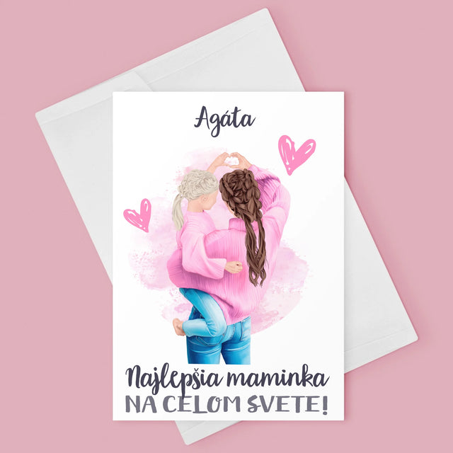 Tvorenie Postavy: Najlepšia Maminka Na Svete - Kartička S Prianiami