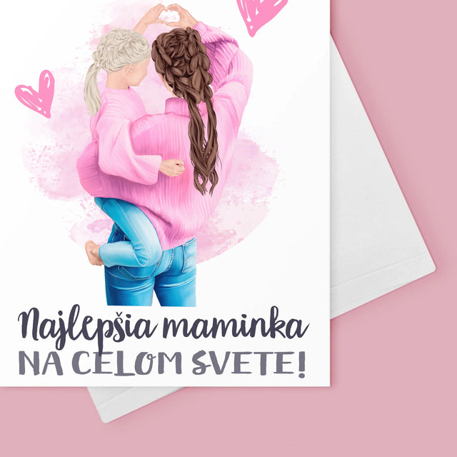 Tvorenie Postavy: Najlepšia Maminka Na Svete - Kartička S Prianiami