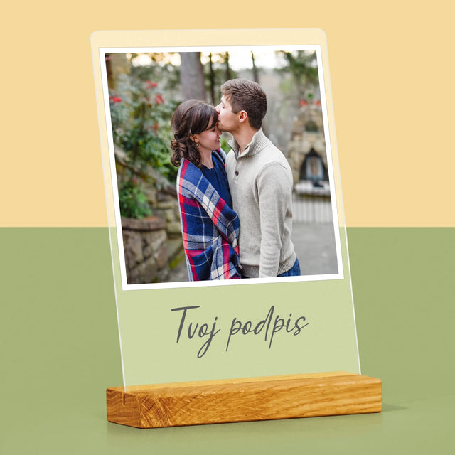 Fotografia A Podpis: Tvoja Fotografia A Podpis - Tlač Na Akrylové Sklo (Vertikálne)