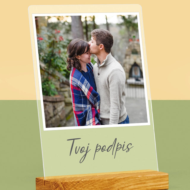 Fotografia A Podpis: Tvoja Fotografia A Podpis - Tlač Na Akrylové Sklo (Vertikálne)