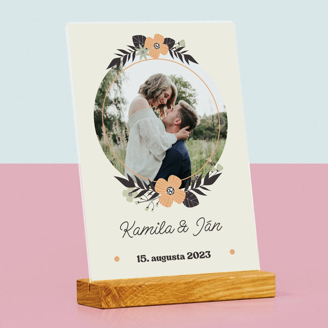 Fotografia A Podpis: Zamilovaní - Tlač Na Akrylové Sklo (Vertikálne)