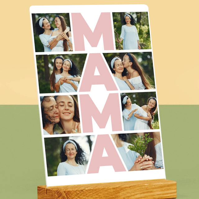 Fotokoláž: Mama Fotokoláž - Tlač Na Akrylové Sklo (Vertikálne)