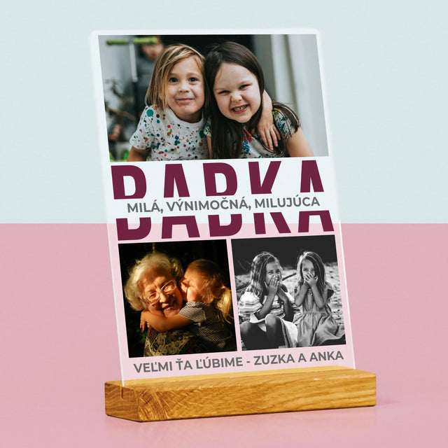 Fotokoláž: Babka Charakterové Vlastnosti - Tlač Na Akrylové Sklo (Vertikálne)