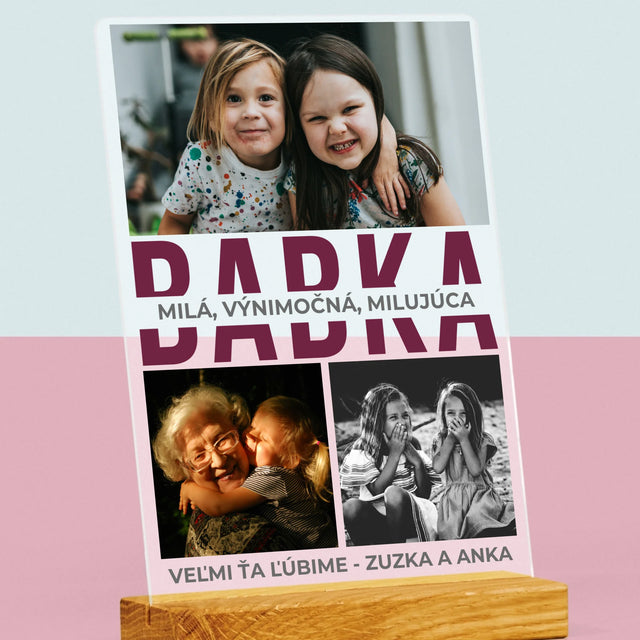 Fotokoláž: Babka Charakterové Vlastnosti - Tlač Na Akrylové Sklo (Vertikálne)