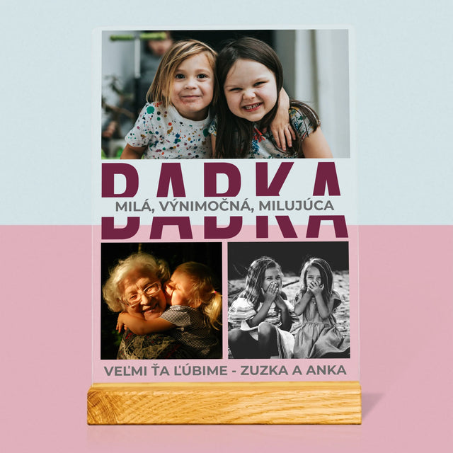 Fotokoláž: Babka Charakterové Vlastnosti - Tlač Na Akrylové Sklo (Vertikálne)