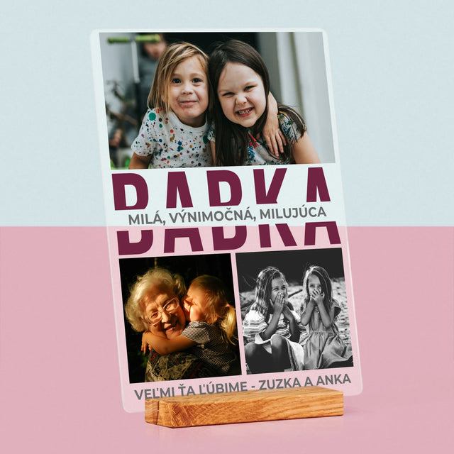 Fotokoláž: Babka Charakterové Vlastnosti - Tlač Na Akrylové Sklo (Vertikálne)