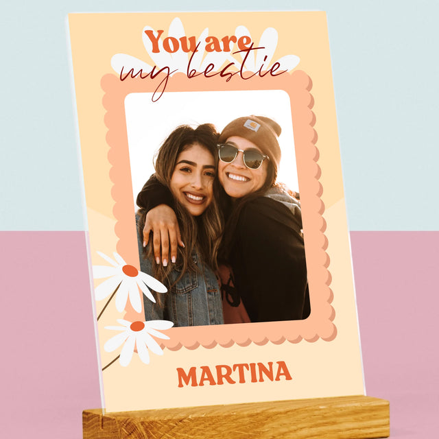 Fotokoláž: Fotografia Besties - Tlač Na Akrylové Sklo (Vertikálne)